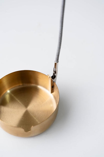 Modern Incense Holder with Flexible Metal Stand, Silver Ash Collector Base, Minimalist Design for Home Meditation and Aromatherapy. (Black + Clip)