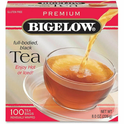 Bigelow 100 Count Premium Blend Black Tea (Case of 10), Contains 1,000 Total Individually Wrapped Tea Bags, Full Caffeine