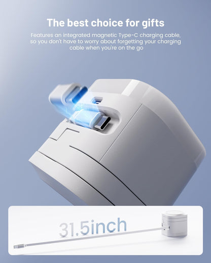 3-in-1 Magnetic Wireless Charging Station, Foldable Charger Stand