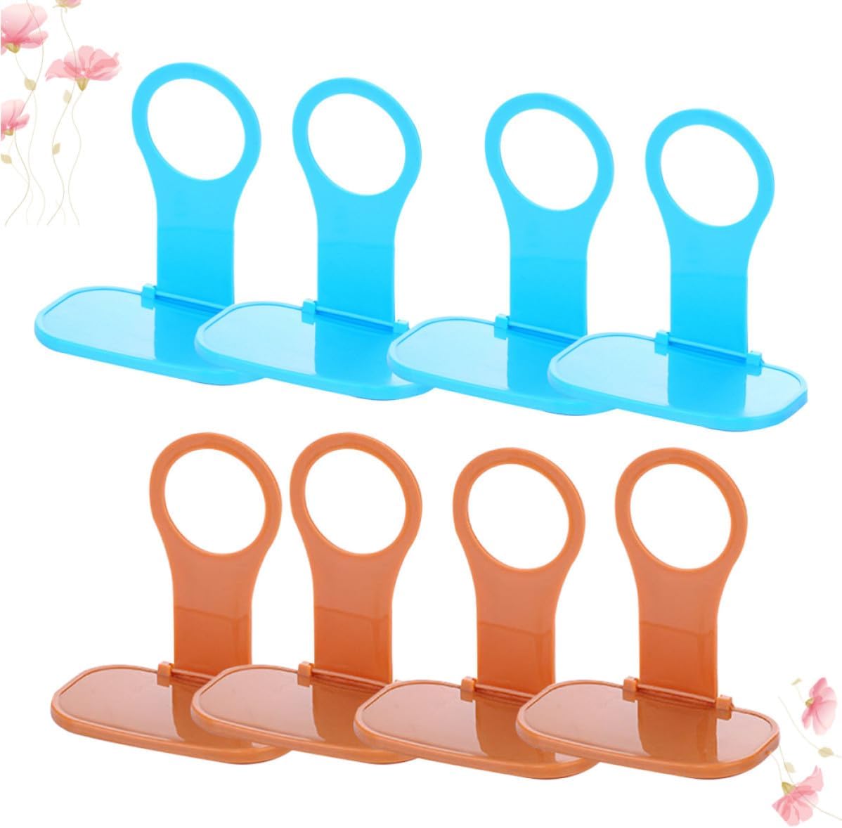 Toddmomy 8 Pcs Folding Mobile Phone Wall Hanger Storage with Cord
