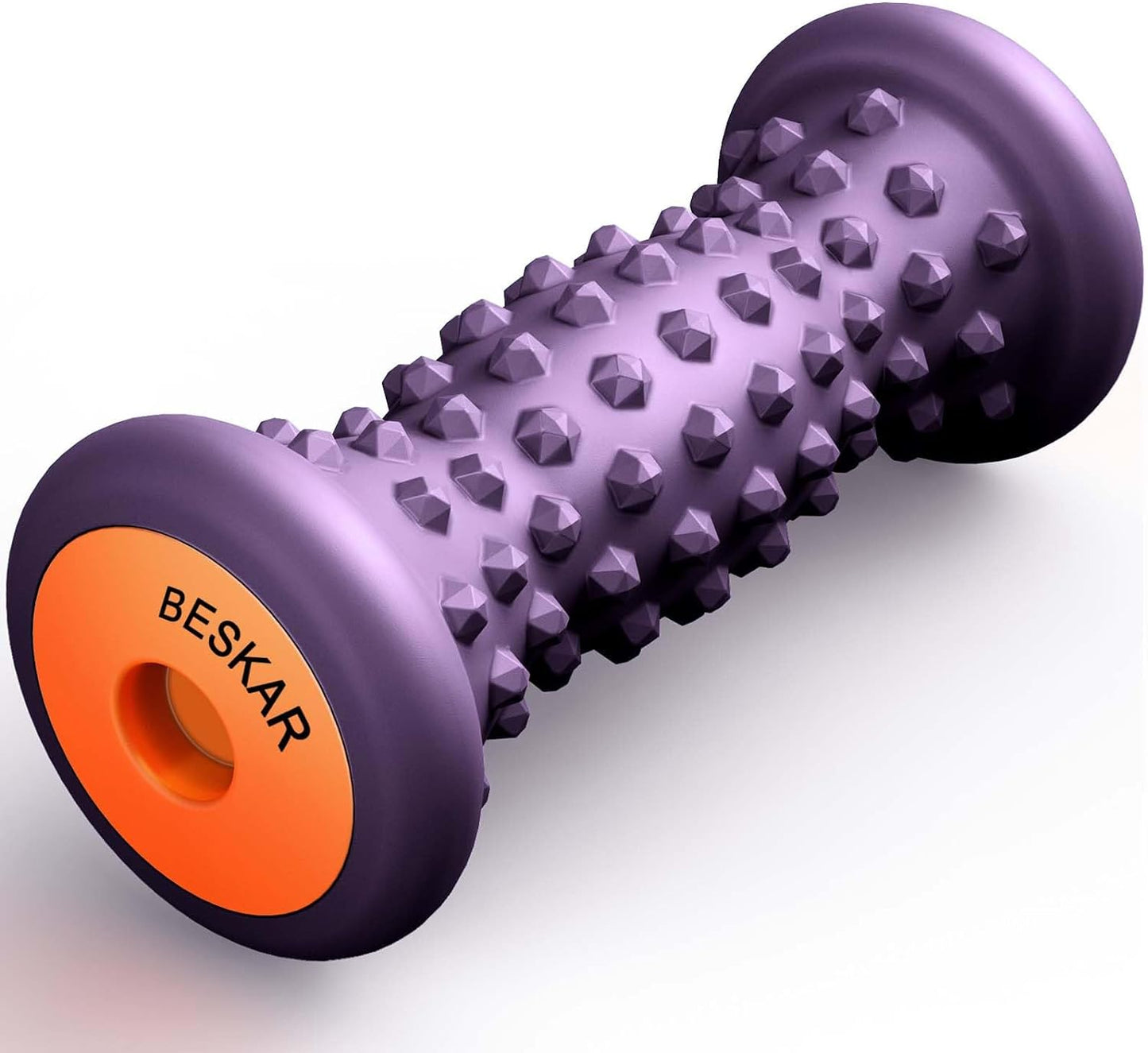 BESKAR Foot Massage Roller for Plantar Fasciitis Relief, Portable Reflexology Tool Pressure Point Massage Rollers, Deep Tissue Massages for Relieving Feet Arch Heel Pain, Myofascial Pain Syndrome
