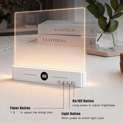 Flat Book Light,2026 Upgrade, Book Light Treasure Box, Reading in Bed at Night with 3 Colors & Timer, Dimmable Panel Plate Book Lamp Full Page Light, Bookish Gifts for Book Lovers(White)