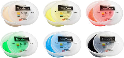 CanDo TheraPutty Standard Hand Exercise Putty For Rehabilitation, Exercises, Hand Therapy, and Occupational Therapy. Use To Strengthen Hand Muscles, Improve Fine Motor Skills, And Decrease Stress