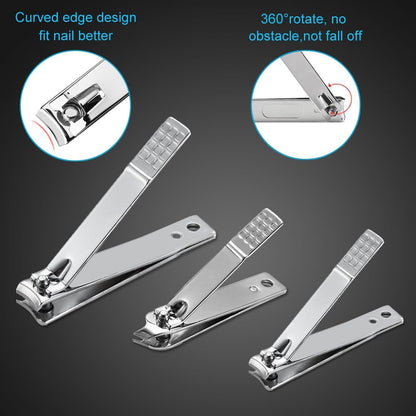 Yougai Manicure Set 18 Pieces Professional Nail Clippers Pedicure Kit Men Women, Stainless Steel Fingernail Toenail Cutters, Nail Care Grooming Tools with Leather Travel Case