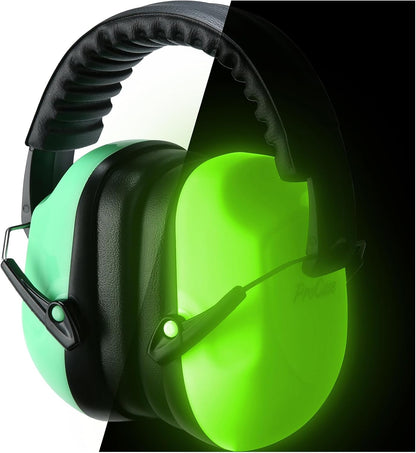 ProCase NRR 28dB Noise Reduction Ear Muffs, Foldable Adjustable Passive Noise Cancelling Headphones for Adults Kids Autism, Hearing Protection for Shooting, Construction, Mowing, Studying -Black - Colors A