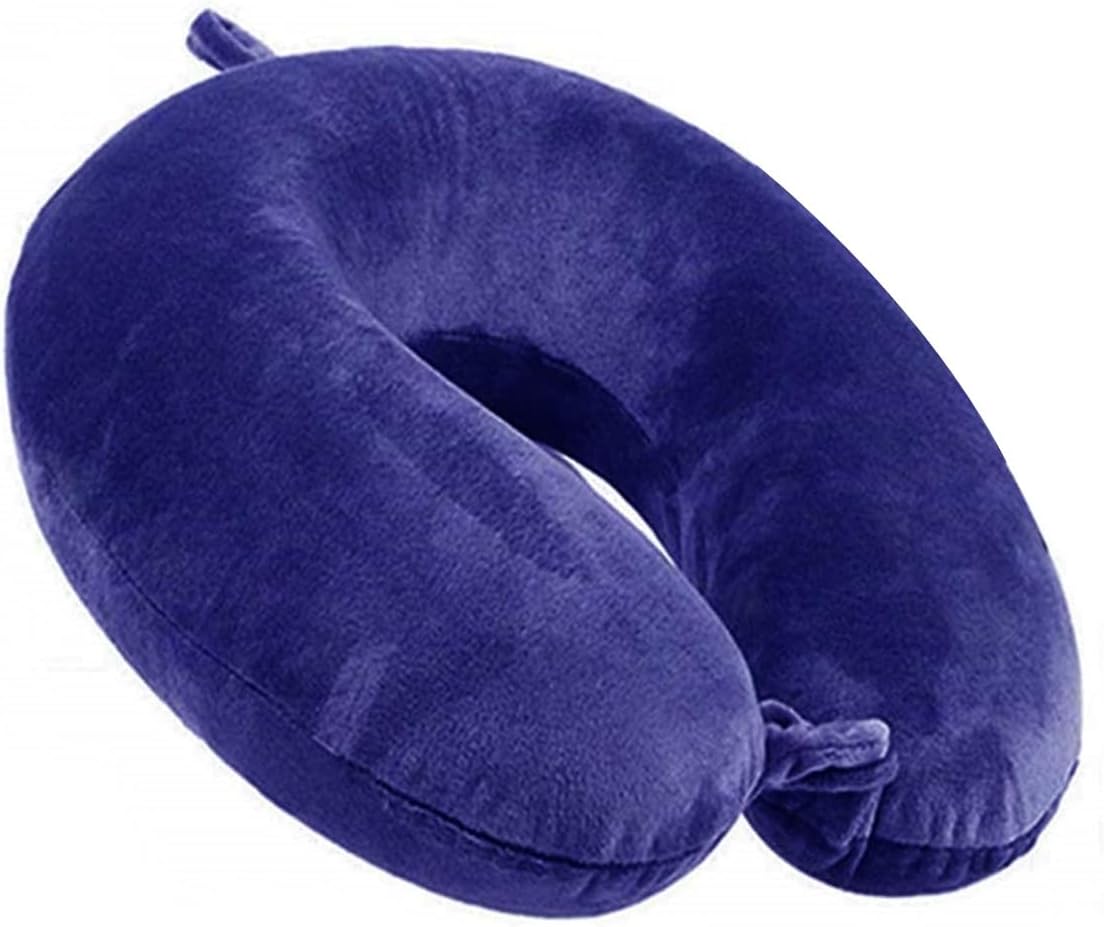 GDEOUP Travel Pillow 100% Pure Comfortable U Shape Memory Foam Pillows Neck and Head Support Portable Travel Neck Pillow Suitable for Planes Airplane for Traveling,Train,Self-Drivingng Car,(Grey)