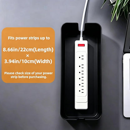 Cord Organizer Box Cable Management Hide Power Strips & Cords