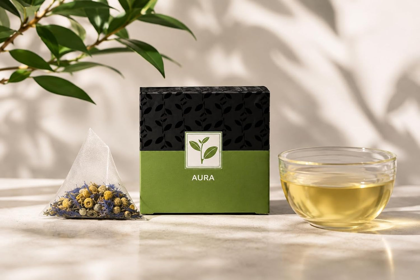 Pure And Easy Tea, Serenity Herbal Tea Flight Sampler, 15-Count Whole-Leaf Caffeine-Free Variety, Designed to Restore Calm & Balance, BPA-Free Plant-Based Tea Bags, Premium Wellness Gift Box (49.5g)