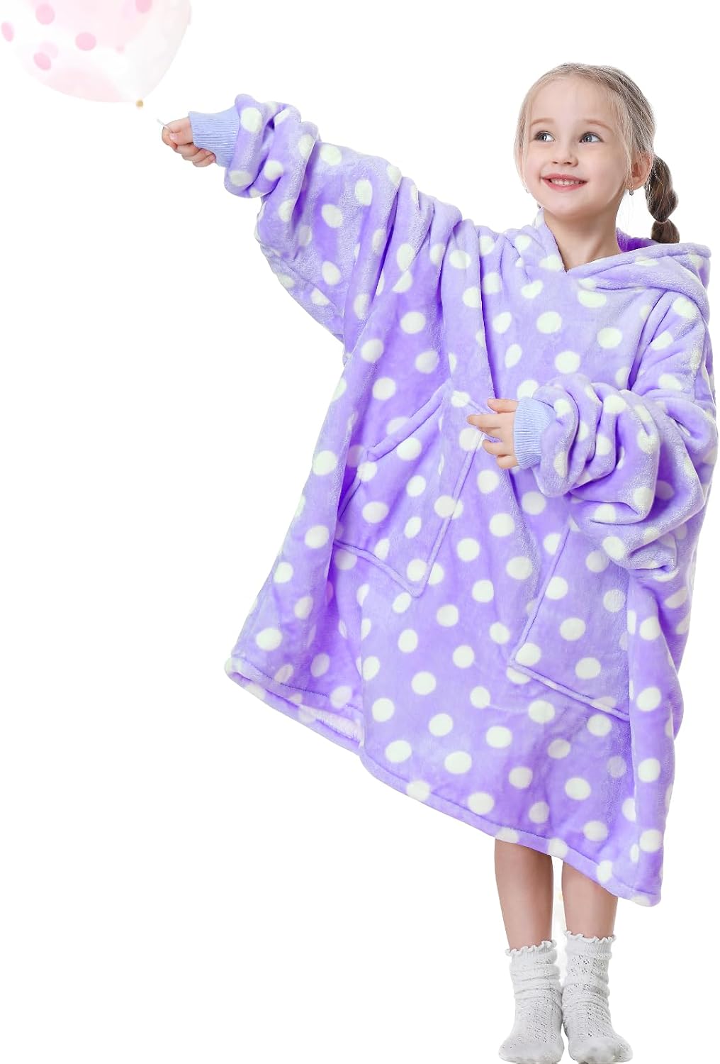 Aemicion Strawberry Blanket Hoodie,Oversized Sherpa Wearable Hooded Blanket,Warm Cozy Sweatshirt Gifts for Women Girls Adult