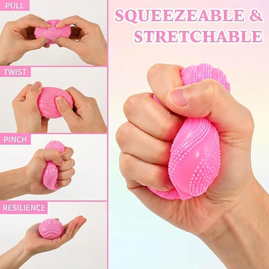 Fuzz Ball Squishy Stress Ball Slow Rising Memory Foam Fidget Squishy Fuzz Balls Adults Anxiety Stress Relief Toys，Sensory Squishy Ball to Increase Hand Flexibility & Relieve (Green)