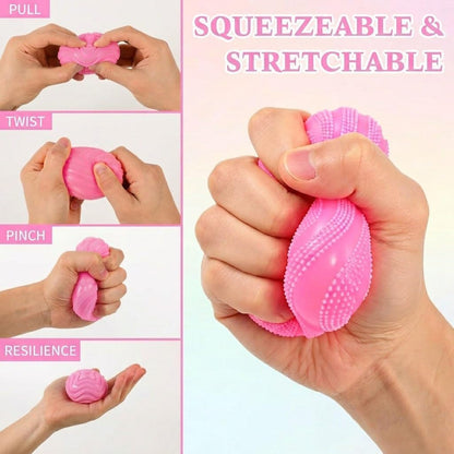 Fuzz Ball Squishy Stress Ball Slow Rising Memory Foam Fidget Squishy Fuzz Balls Adults Anxiety Stress Relief Toys，Sensory Squishy Ball to Increase Hand Flexibility & Relieve (Green)