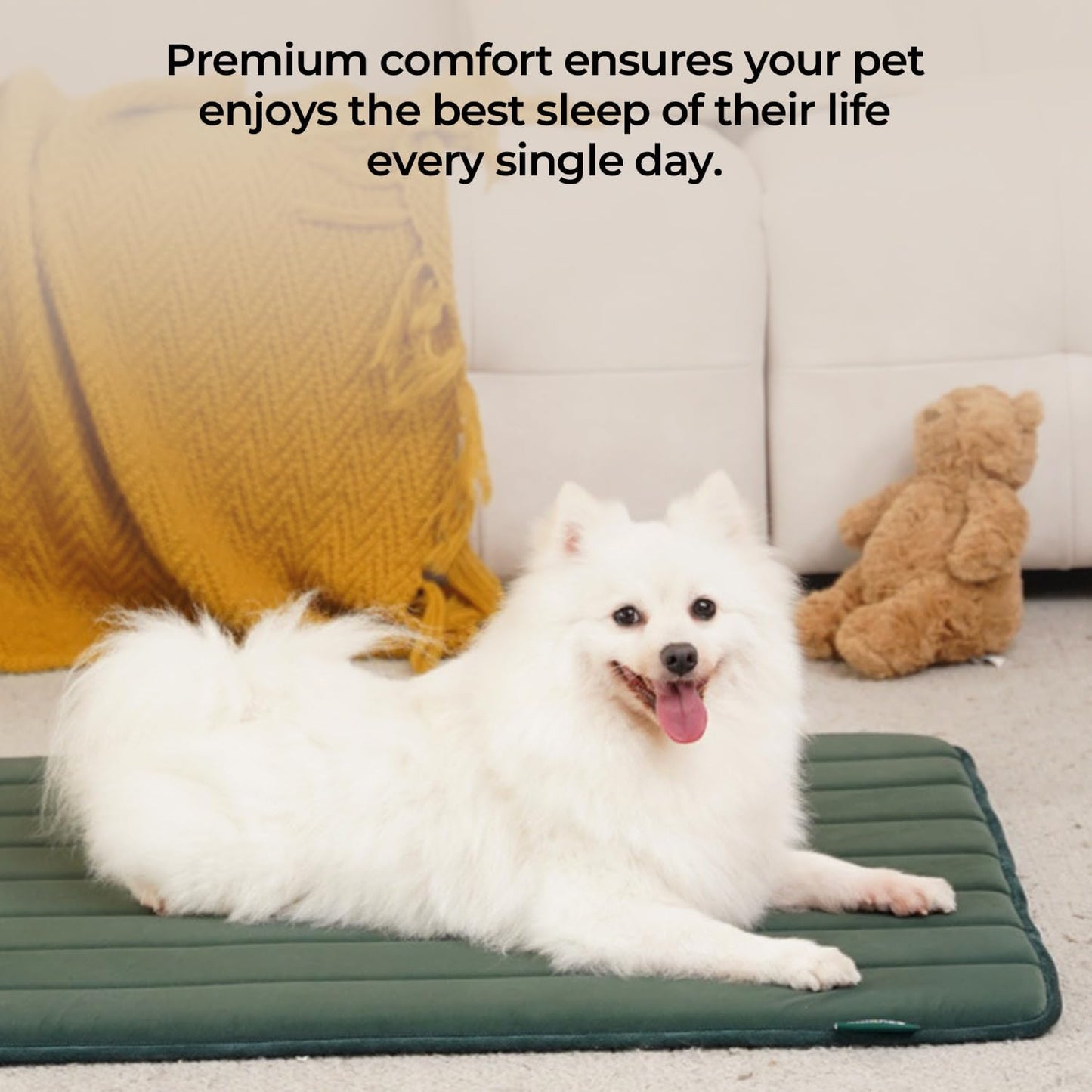 BALANCE Dog Crate Pad, Dog Foam Crate Mat Kennel Pad, Washable Water-Resistant Pet Bed Flat Dogs Cage Mat for Large Dogs