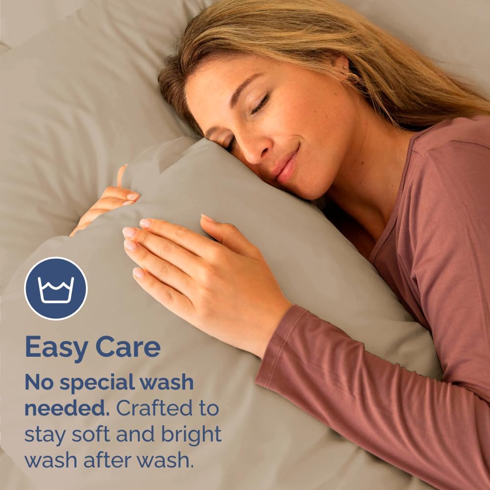 Standard Pillow Cases Set of 10 - Ultra Soft Hotel Quality Pillowcase Covers - Comfy, Cozy & Wrinkle Free - Shrink, Stain and Fade Resistant - Machine Washable Pillow Protectors - 10 Pcs Set - White - Colors B