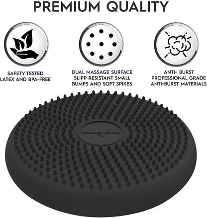 Bouncyband – Wiggle Seat – Purple, 13” D – Large Sensory Cushion for Kids Ages 6-18+ – Promotes Active Learning, Improves Student Productivity, Includes Easy-Inflation Pump