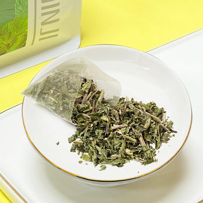 XIEJINJI Spearmint Tea Bags, 40 Count - 100% Pure Spearmint Leaves, Antioxidant-Rich, Supports Digestion, Refreshing & Soothing