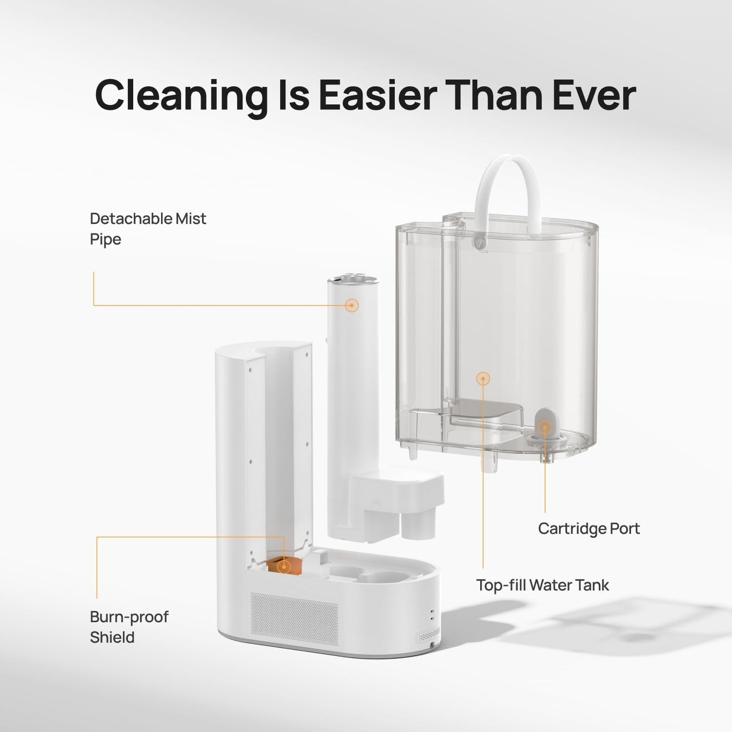 DREO 6L Smart Warm & Cool Mist Humidifiers for Bedroom HM713S | 60-Hour Quiet Runtime for Large Room, 500ML/HR Output, Smart Humidity Sensor, Indicator Light, Works with Alexa & Google