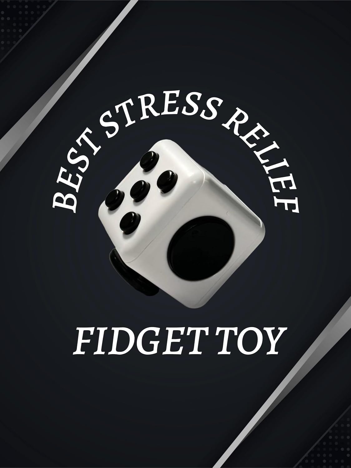 Fidget Gadget Toy - Premium Quality Stress Relief Cube Toy for Adults and Kids - Improve Focus, Relieve Anxiety, and Increase Productivity - Durable and Portable Design