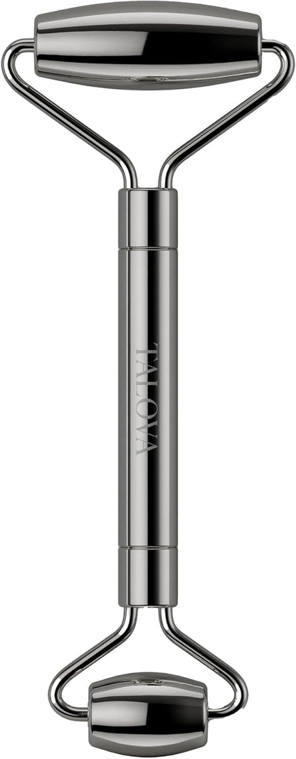 304-Grade Stainless Steel Facial Roller, Face Roller for Eyes, Double Chin, Jawline & Neck, Reduce Puffiness & Improve Wrinkles, Massage Tool for Anti-Aging, Lifting & Lymphatic Drainage