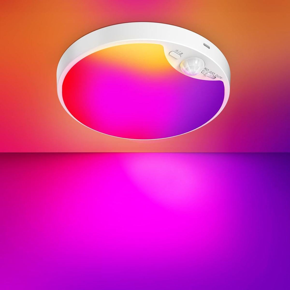 Rechargeable Motion Sensor Ceiling Light, Battery Operated Closet Light