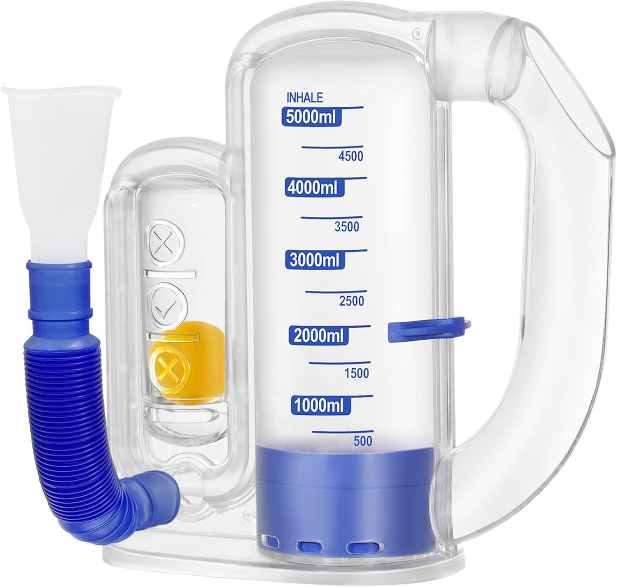 Breathing Exercise Device for Lungs, Deep Breathing Trainer with Flow, Design for Gentle Breathing Training & Recovery Support, Easy to Clean