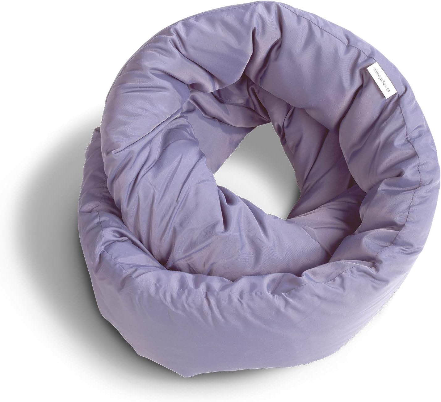 Huzi Infinity Pillow - Home Travel Soft Neck Scarf Support Sleep (Grey)