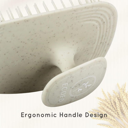 Ecoed Scalp Massager Shampoo Brush, Scalp Scrubber & Exfoliator (Natural)
