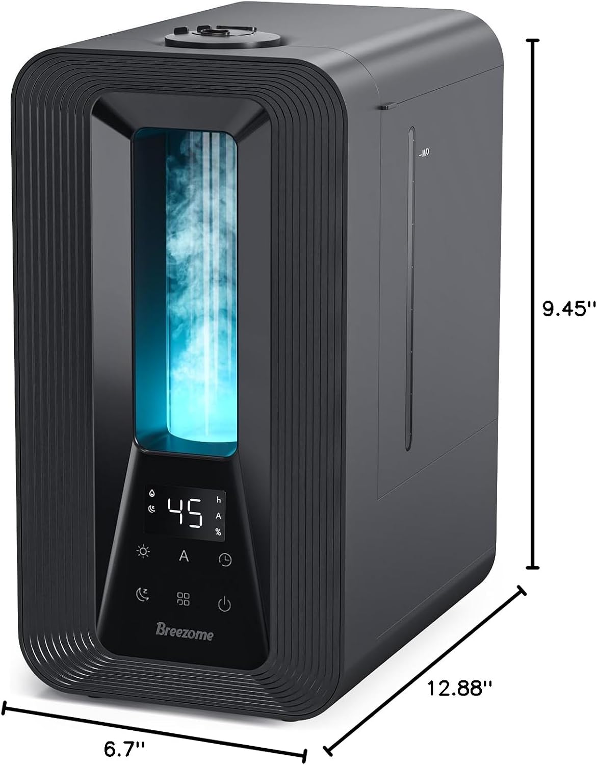 BREEZOME 6L Cool Mist Humidifier for Bedroom 50H Runtime 7-Color Mood Light