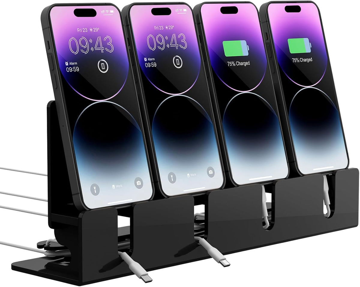 4 Phones Acrylic Multiple Cell Phone Stand