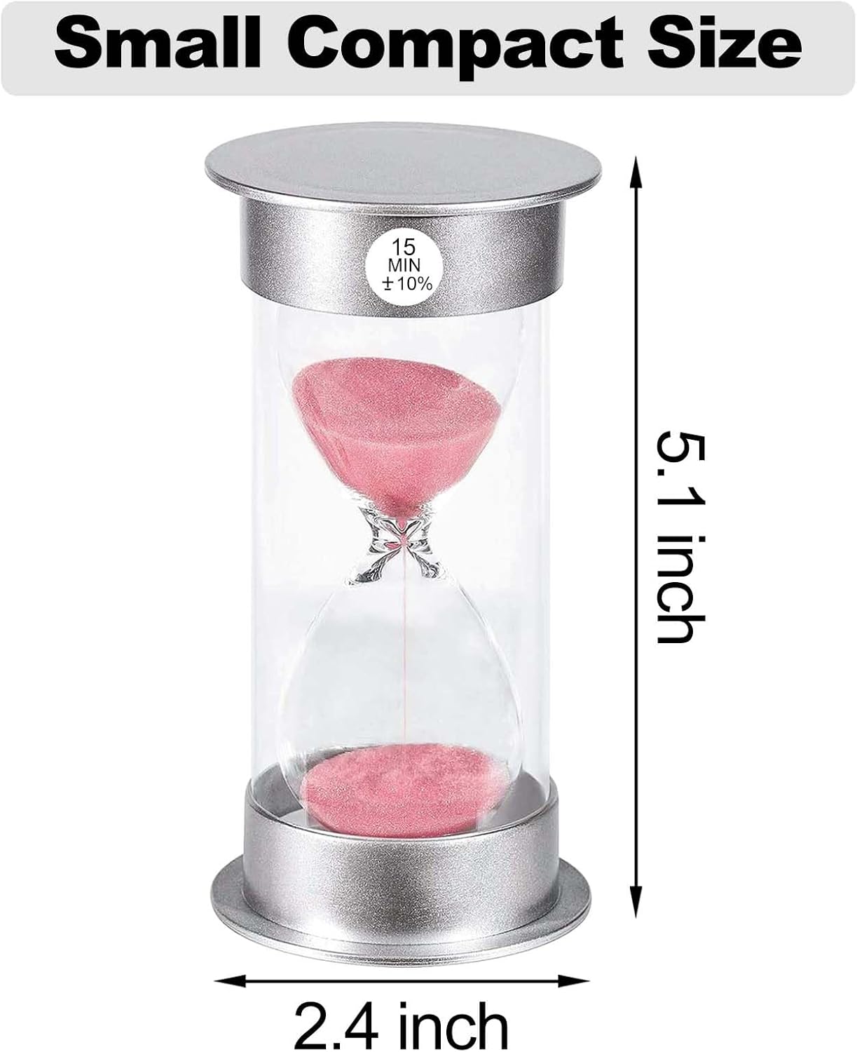2 Minute Hourglass Sand Timer with Suction Cup,Unbreakable Sucker Sand Clock Timer 2 min,Plastic Mini Sand Watch,Rotatable Reloj De Arena for Kids Toothbrush(Blue)
