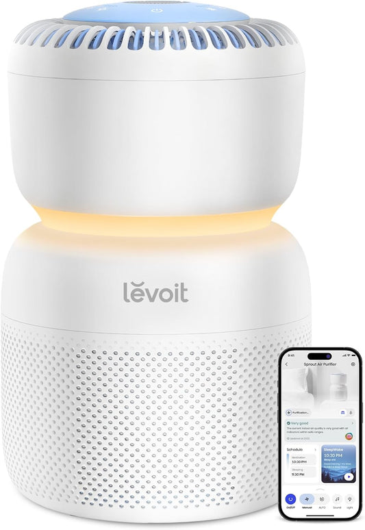 LEVOIT Smart Air Purifier for Home Bedroom, Quiet for a Nursery, Sprout