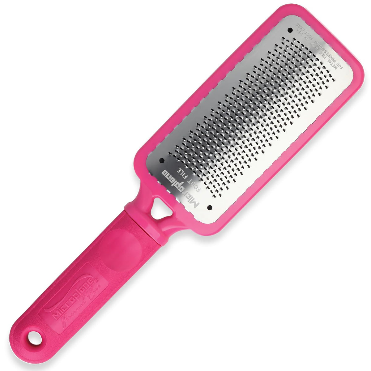 Microplane Colossal Foot File Scraper - The Original Stainless Steel Foot Rasp, Dead Skin/Callus Remover for Feet, Gentle Foot Scrubber, Pedicure Tools for Salon-Quality Foot Care, Black