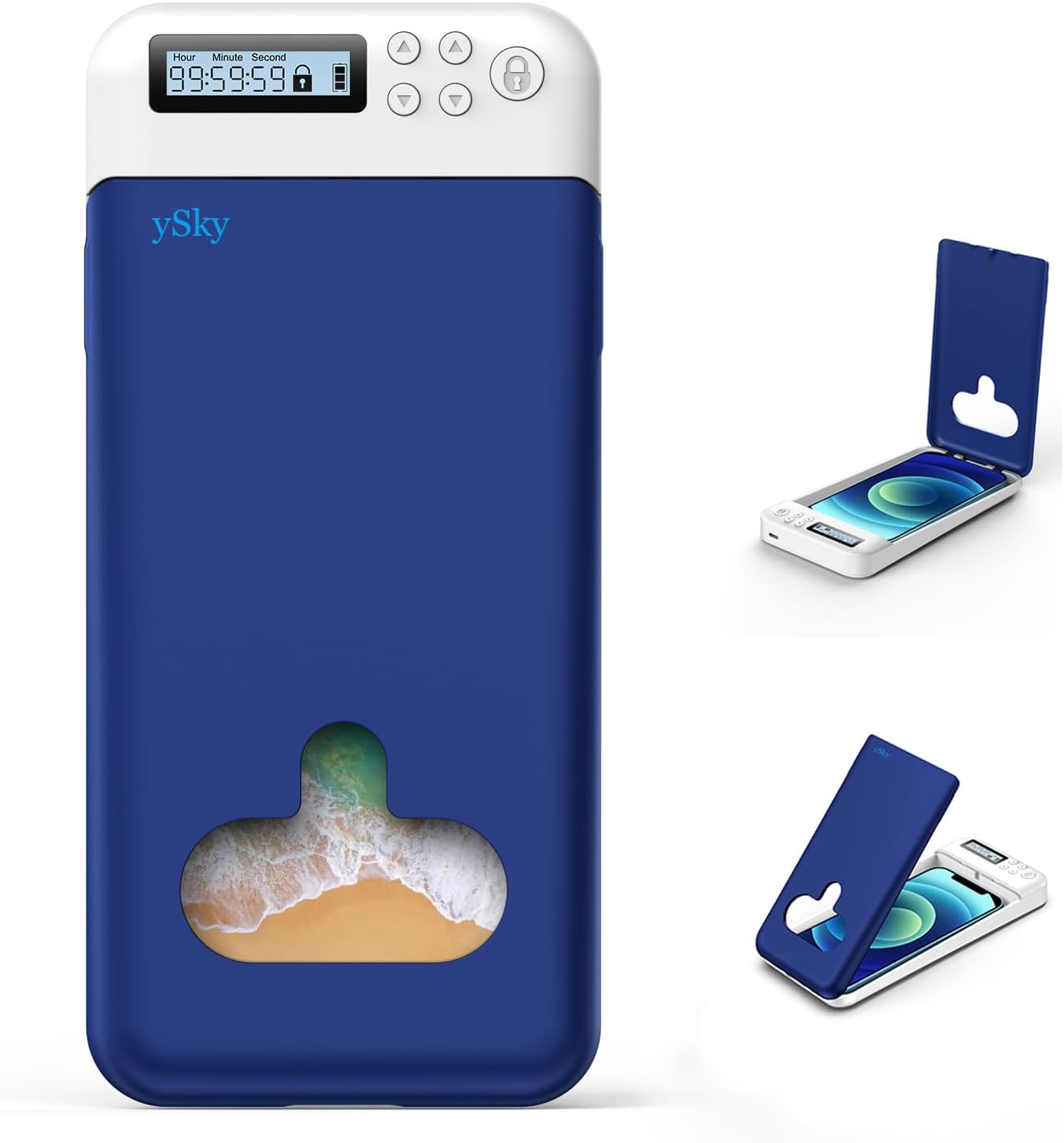 ySky Timed Lock Box, Portable Phone Locker with Self-Control Timer for iPhone, Android, Helping Kids, Students, Adults Focus Back, Mobile Phone Addiction Control (Green)