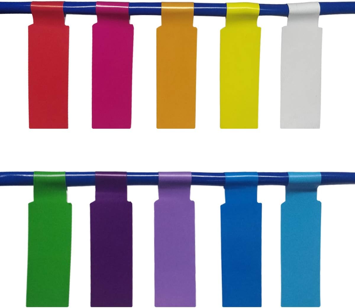 Tear Resistant Wire Identification Labels, Colorful Waterproof Cord Labels