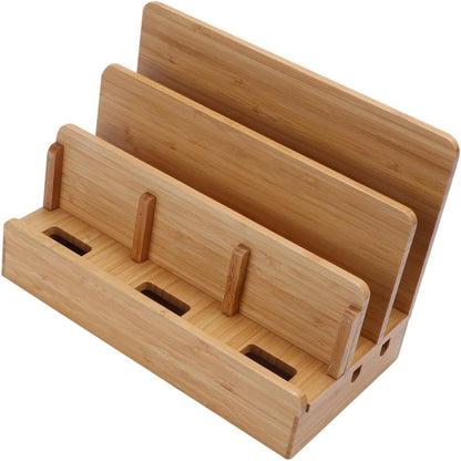 Cellphone Holder Xmas Wood Charge Station for Smartphones and Tablets