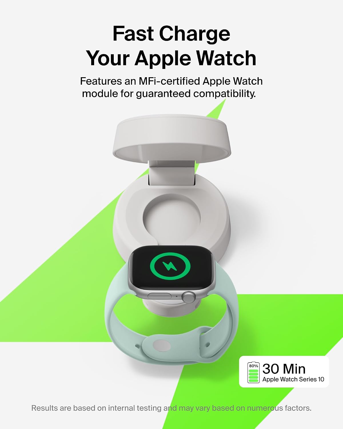 Belkin Qi2.2 25W Wireless 2 in 1 iPhone Charger, Fast Charging for Travel