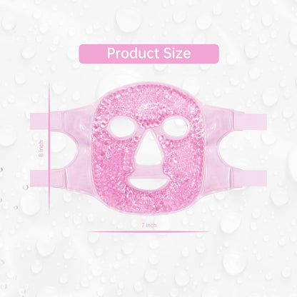 ZNÖCUETÖD Cold Face Ice Mask Facial Ice Pack, Hot Cold Compress for Face