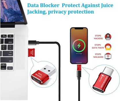 Data Blocker, USB C Data Blocker Protect Against Juice Jacking, 6-pcs
