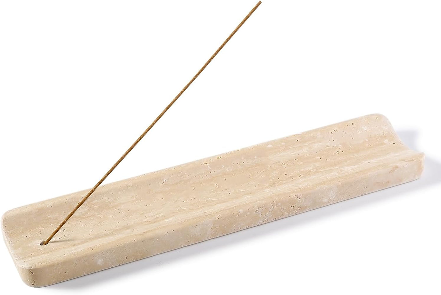 Koville Marble Incense Holder, Incense Holder for Sticks, Incense Sticks Holder Ash Catcher for Meditation Yoga SPA, Natural Stone Incense Burner, Home Table Decor (Grey)