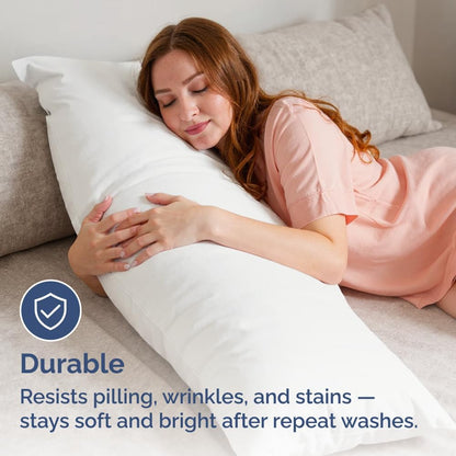 Standard Pillow Cases Set of 10 - Ultra Soft Hotel Quality Pillowcase Covers - Comfy, Cozy & Wrinkle Free - Shrink, Stain and Fade Resistant - Machine Washable Pillow Protectors - 10 Pcs Set - White - Colors B