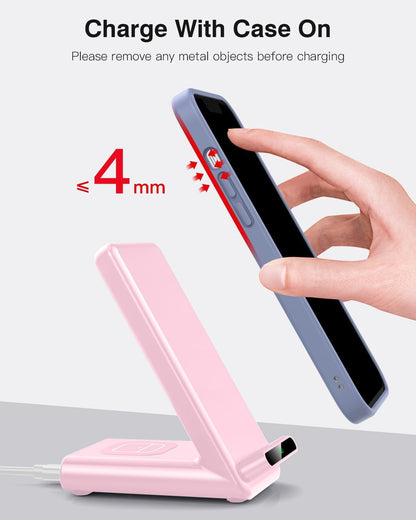 Wireless Charging Station,3 in 1 Charging Stand for Apple Multiple Devices