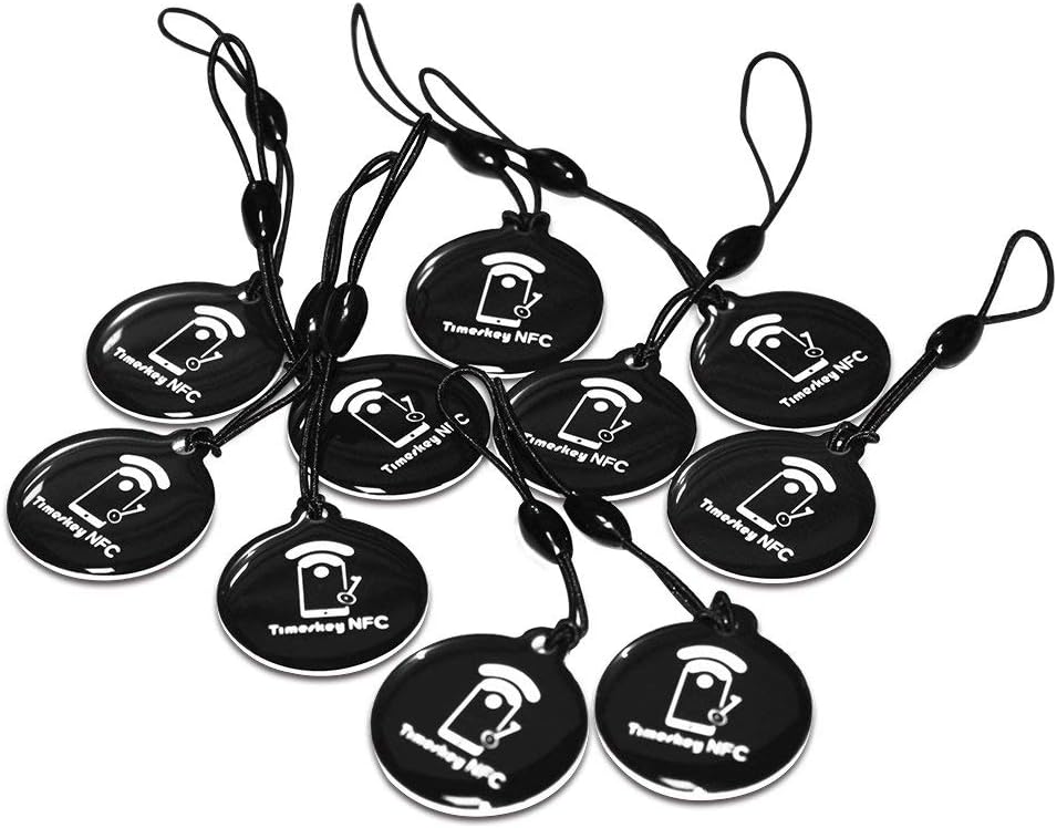10pcs NFC Tags Keychain Ntag215 NFC Chips Programmable NFC Fob NFC Key Fob NFC Card Compatible All NFC Enabled Mobile Phones & Devices