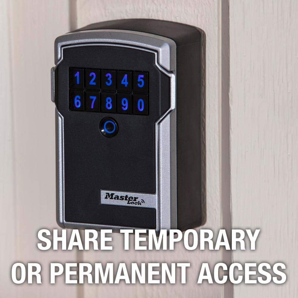 Master Lock Wall Mount Digital Key Lock Box, Bluetooth, iOS Android 5441EC