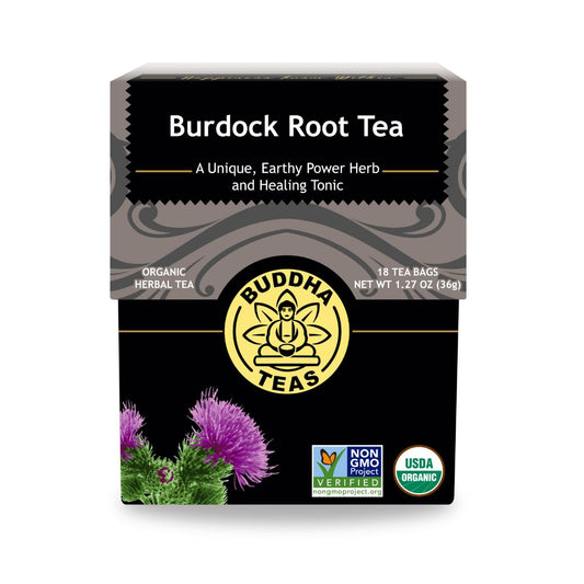 Buddha Teas Organic Burdock Root Tea - Herbal Tea, Caffeine Free
