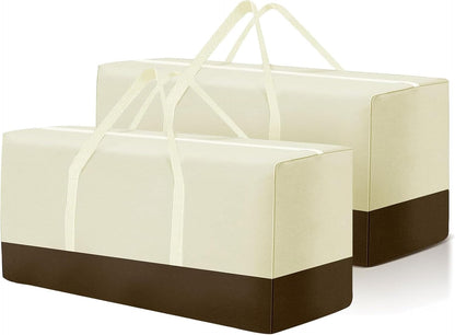 177 Gallon Outdoor Cushion Storage Bag 68 inch Extra Large Patio Furniture Cushion Storage Bag Waterproof Garden Cushion Storage Covers with Zipper and Handles Black (68"L x 30"W x 20"H)