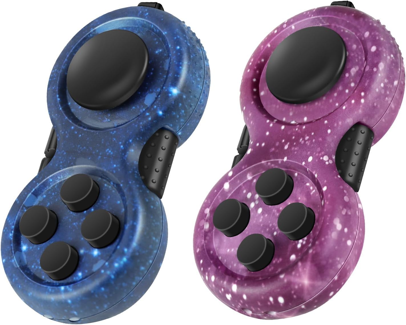 Original Fidget Toy Game, Rubberized Classical Controller Fidget Concentration Toy with 8-Fidget Functions and Lanyard - Excellent for Relieving Stress and Anxiety