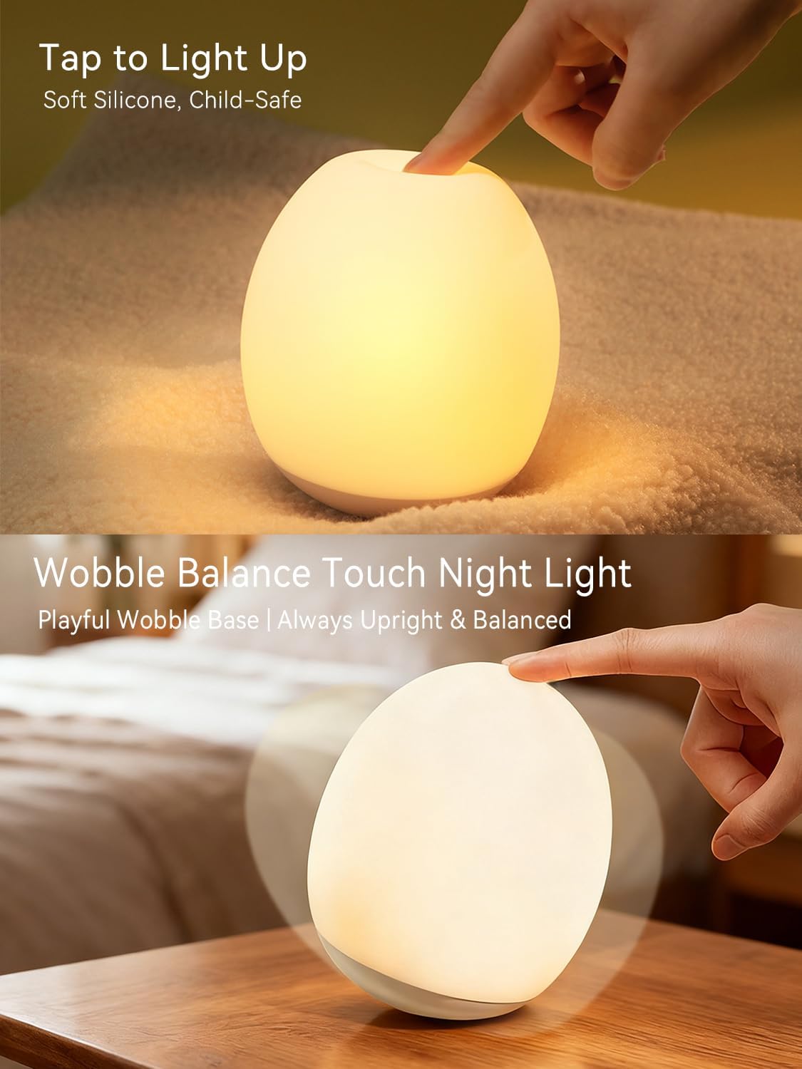 Night Light for Kids,Egg Night Light for Baby Nursery, 3-Level Dimming &30-Min Timer Portable Nursery Night Lamp forBaby Nursery & Kids Bedroom,BPA Free, Eye Caring, Soft
