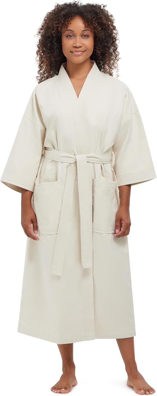 Monarch Unisex Chamois Microfiber Spa Kimono Robe