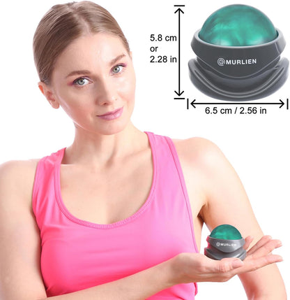 Massage Roller Ball, Tight and Sore Muscles Relief, Manual Massager, Alleviating Shoulder, Arms, Back, Legs, Calves or Muscle Tension