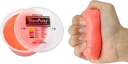CanDo TheraPutty Standard Hand Exercise Putty For Rehabilitation, Exercises, Hand Therapy, and Occupational Therapy. Use To Strengthen Hand Muscles, Improve Fine Motor Skills, And Decrease Stress