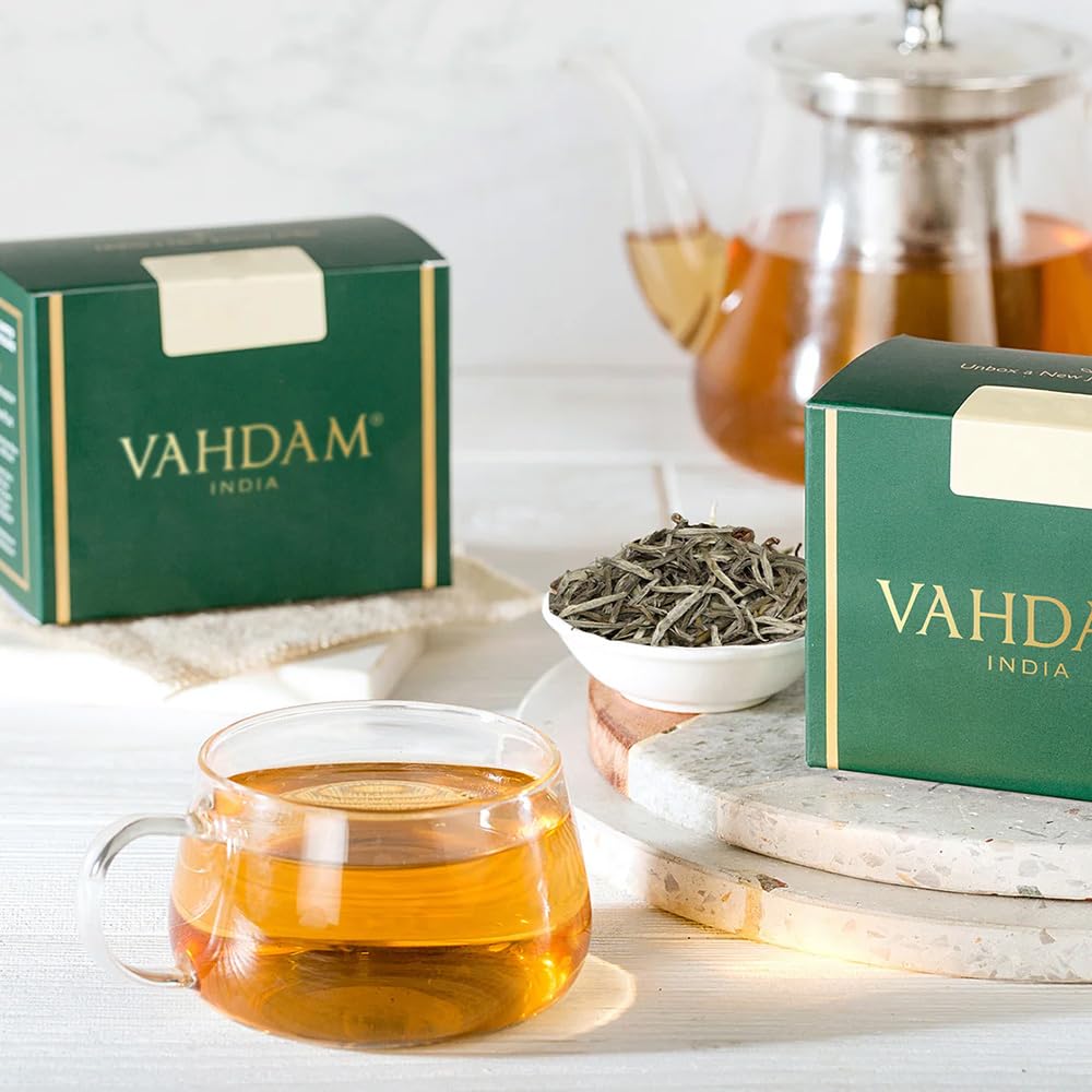 VAHDAM Imperial White Tea Leaves (1.76oz|25+ cups) Grown in Himalayas